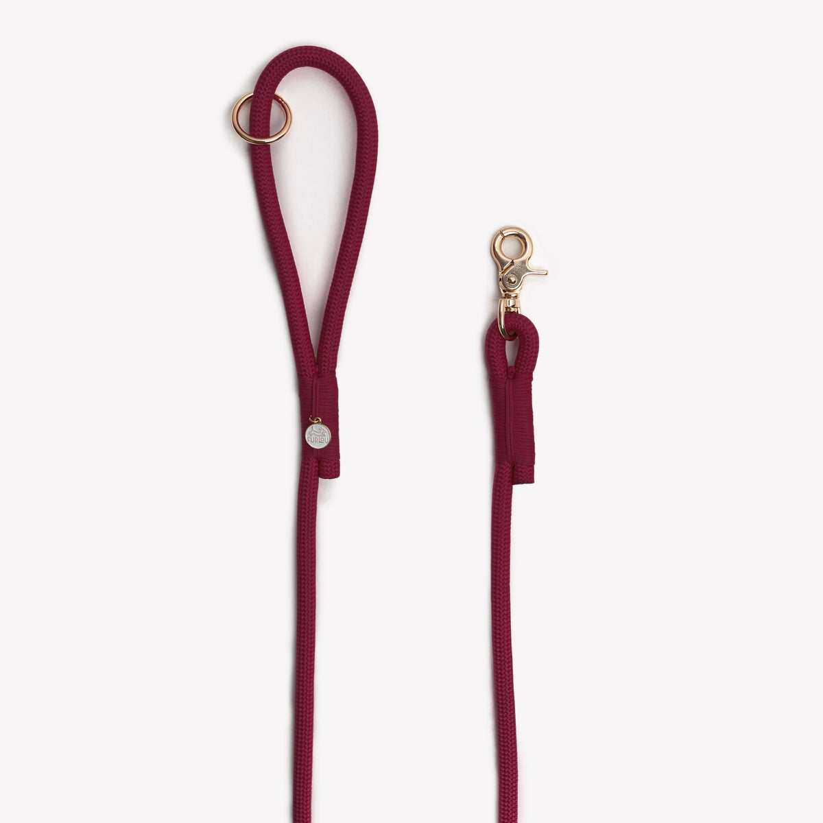 The Bordeaux Braided Rope Lead
