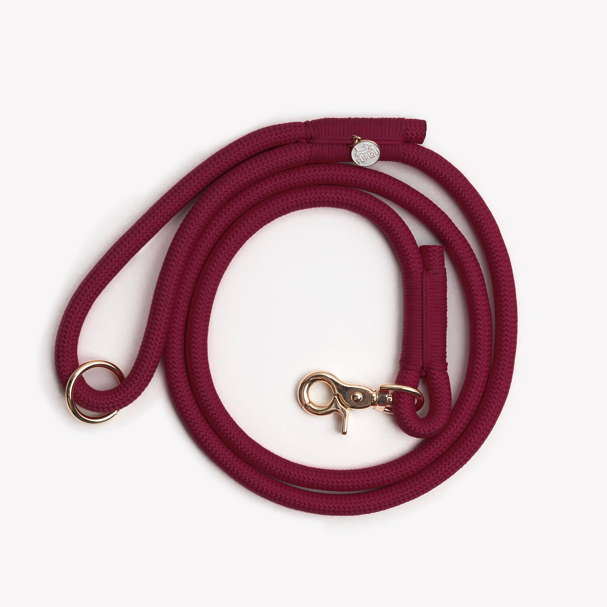 The Bordeaux Braided Rope Lead