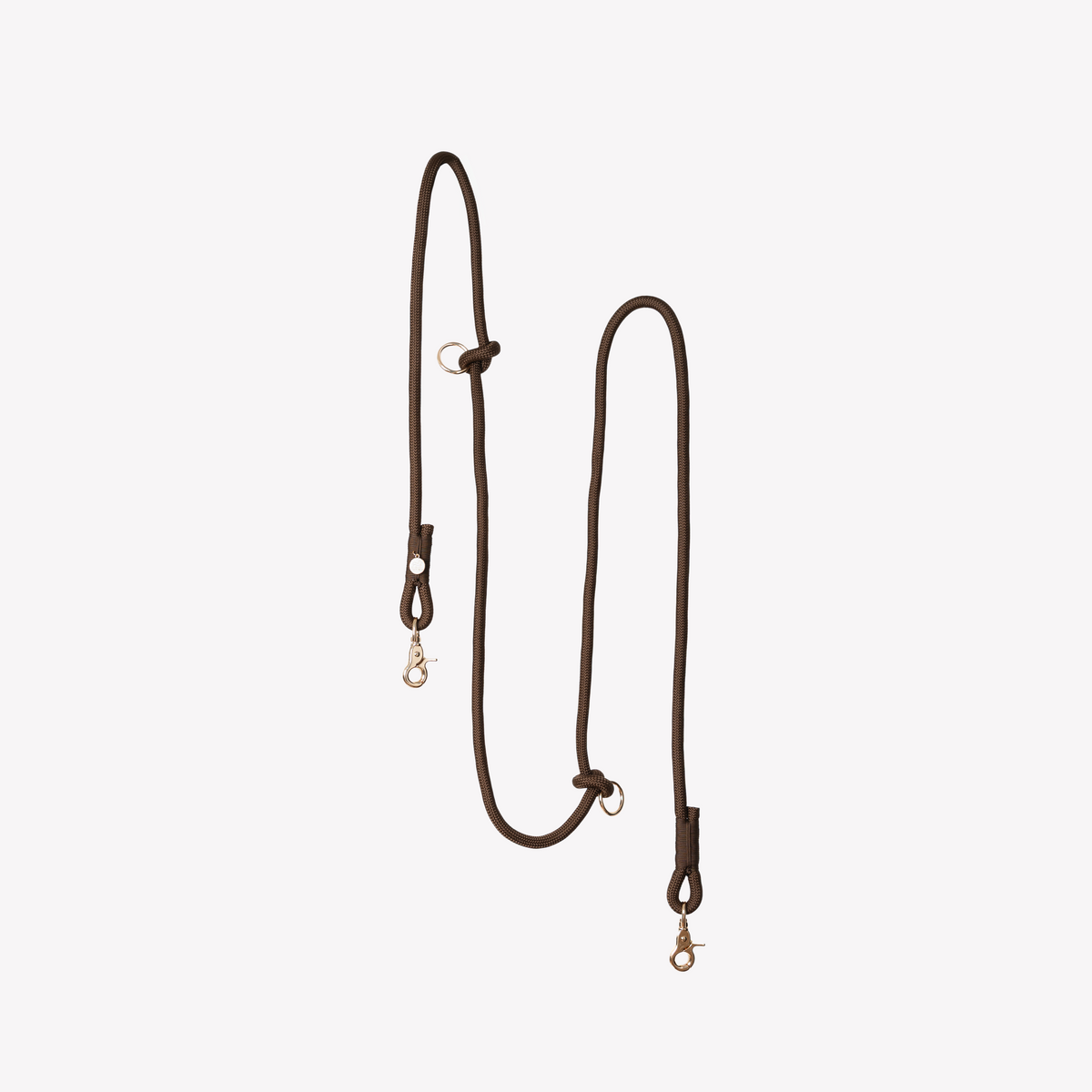 Brown Hands-Free Braided Leash