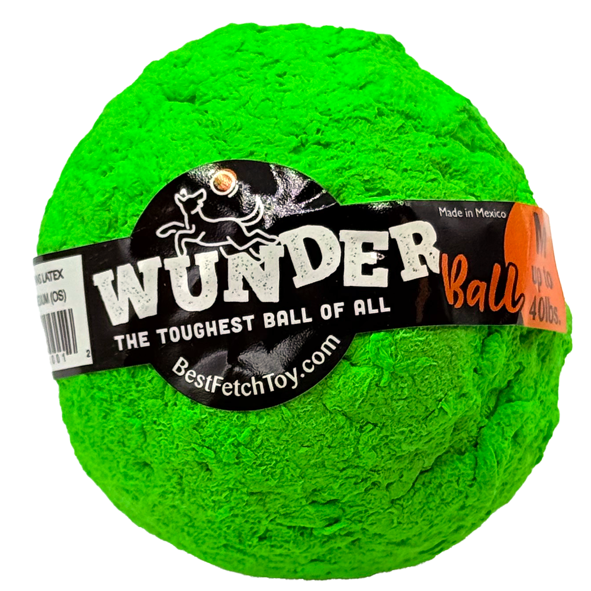 The WUNDERball Natural Rubber Fetch Ball