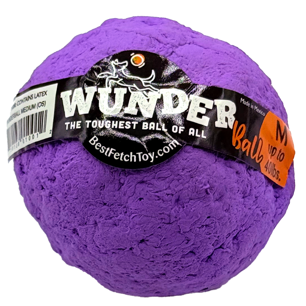 The WUNDERball Natural Rubber Fetch Ball