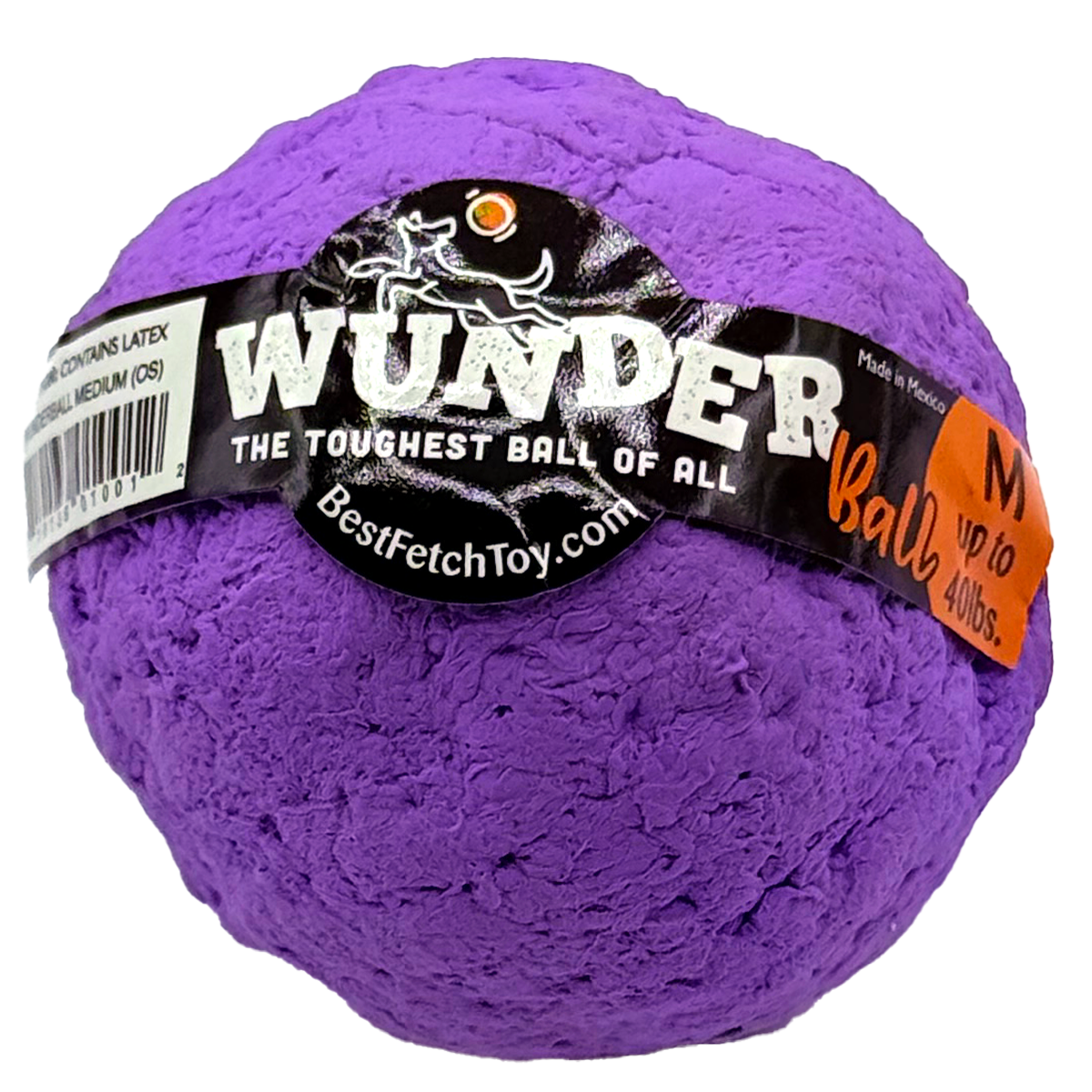 The WUNDERball Natural Rubber Fetch Ball