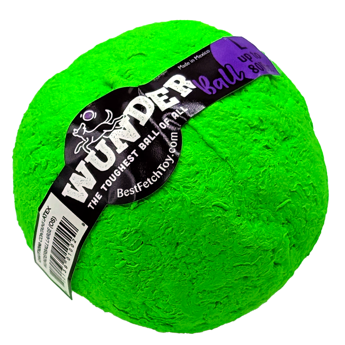 The WUNDERball Natural Rubber Fetch Ball
