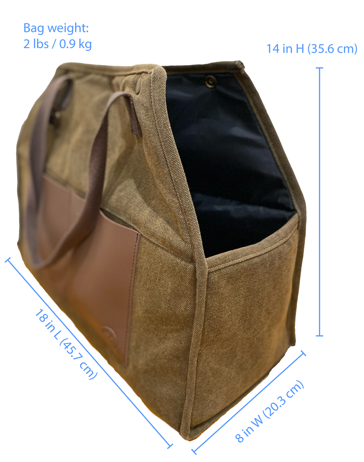The Army Green Daily Dog Carrier by Bespoke Paws