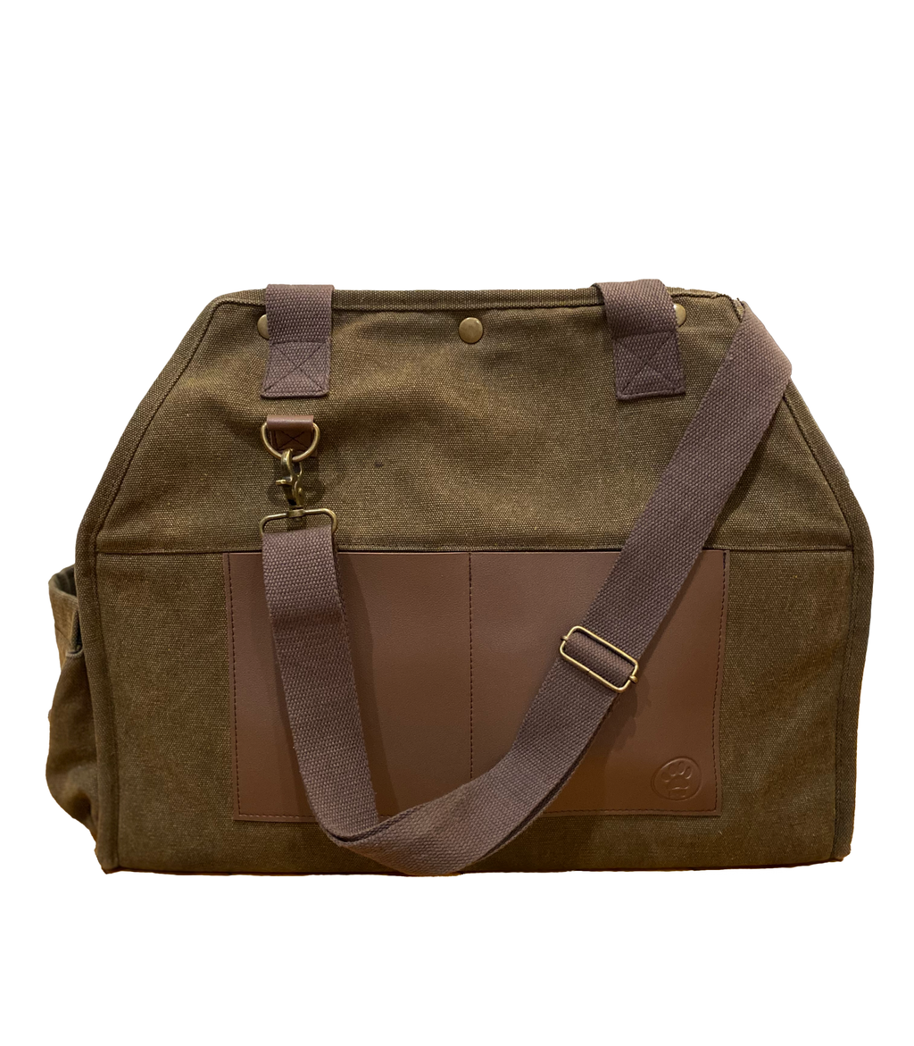 The Army Green Daily Dog Carrier by Bespoke Paws