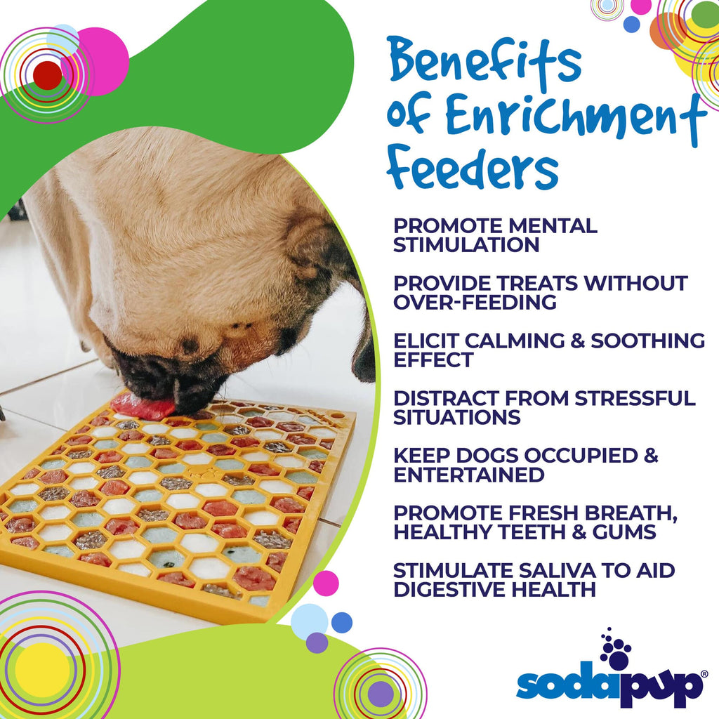 The Honeycomb Enrichment Lick Mat by SodaPup