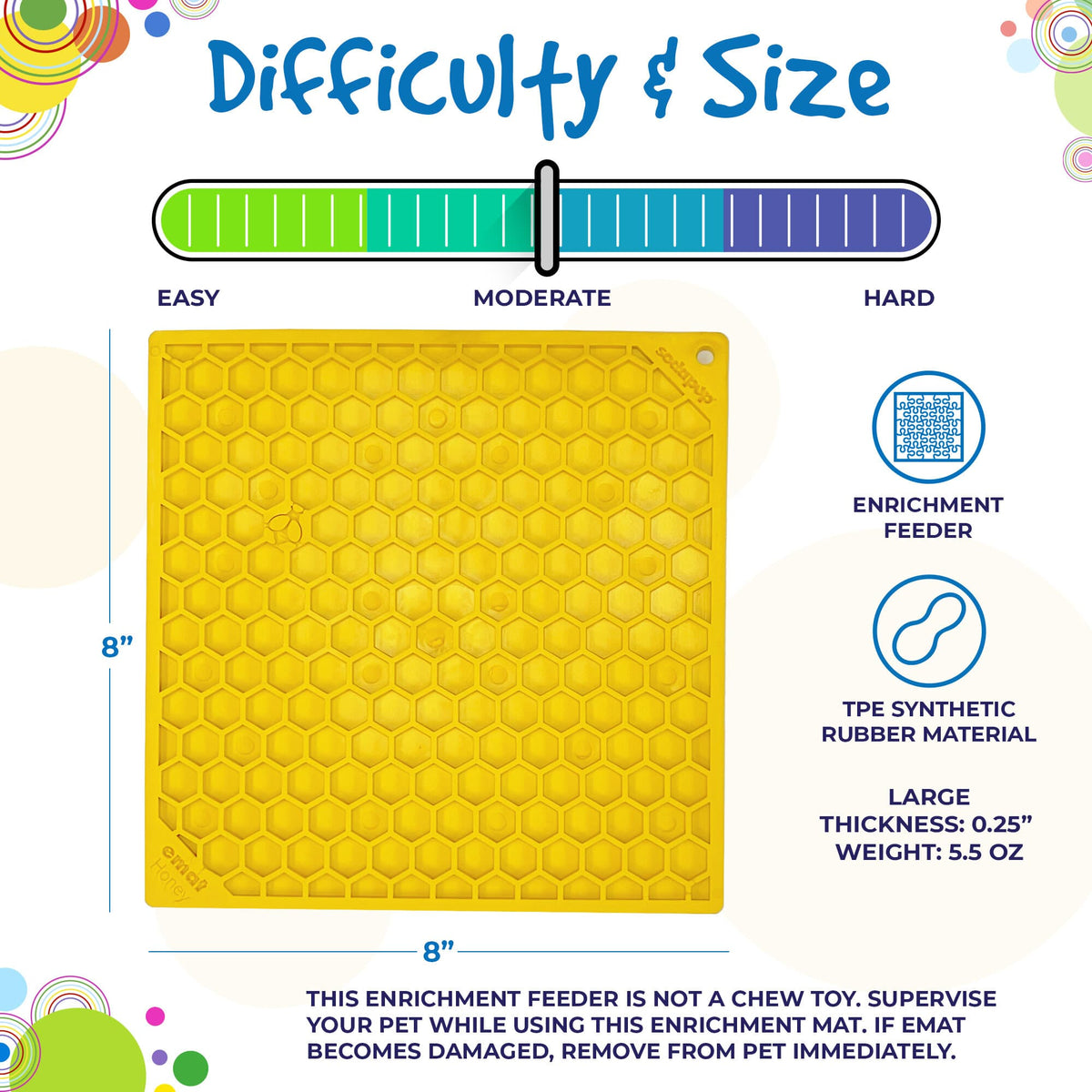 The Honeycomb Enrichment Lick Mat by SodaPup