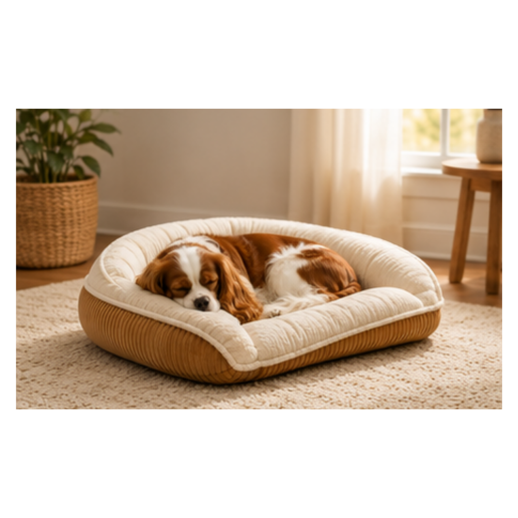 The Scout Corduroy Bolster Bed by HuggleHounds