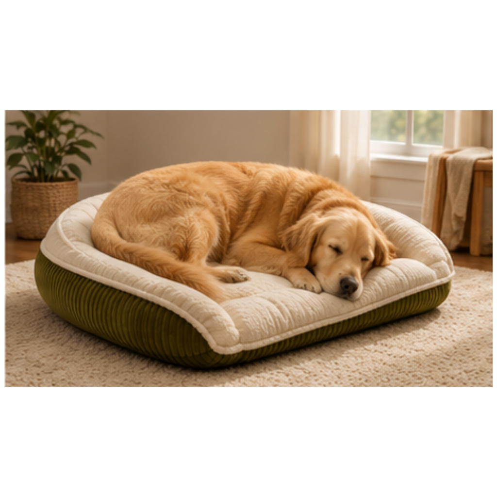 The Scout Corduroy Bolster Bed by HuggleHounds