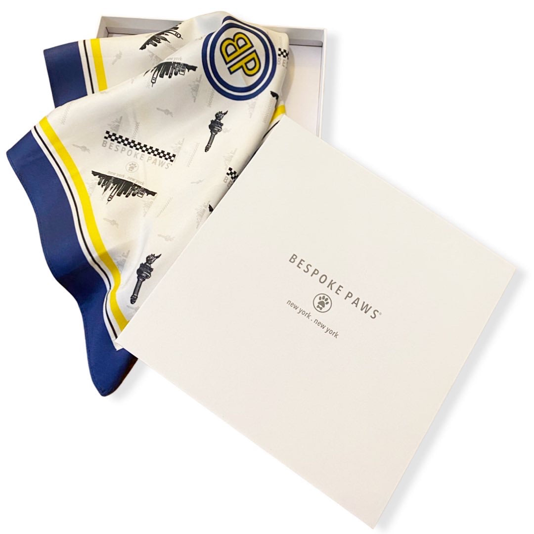 The Erin Silk Twill Dog Scarf by Bespoke Paws