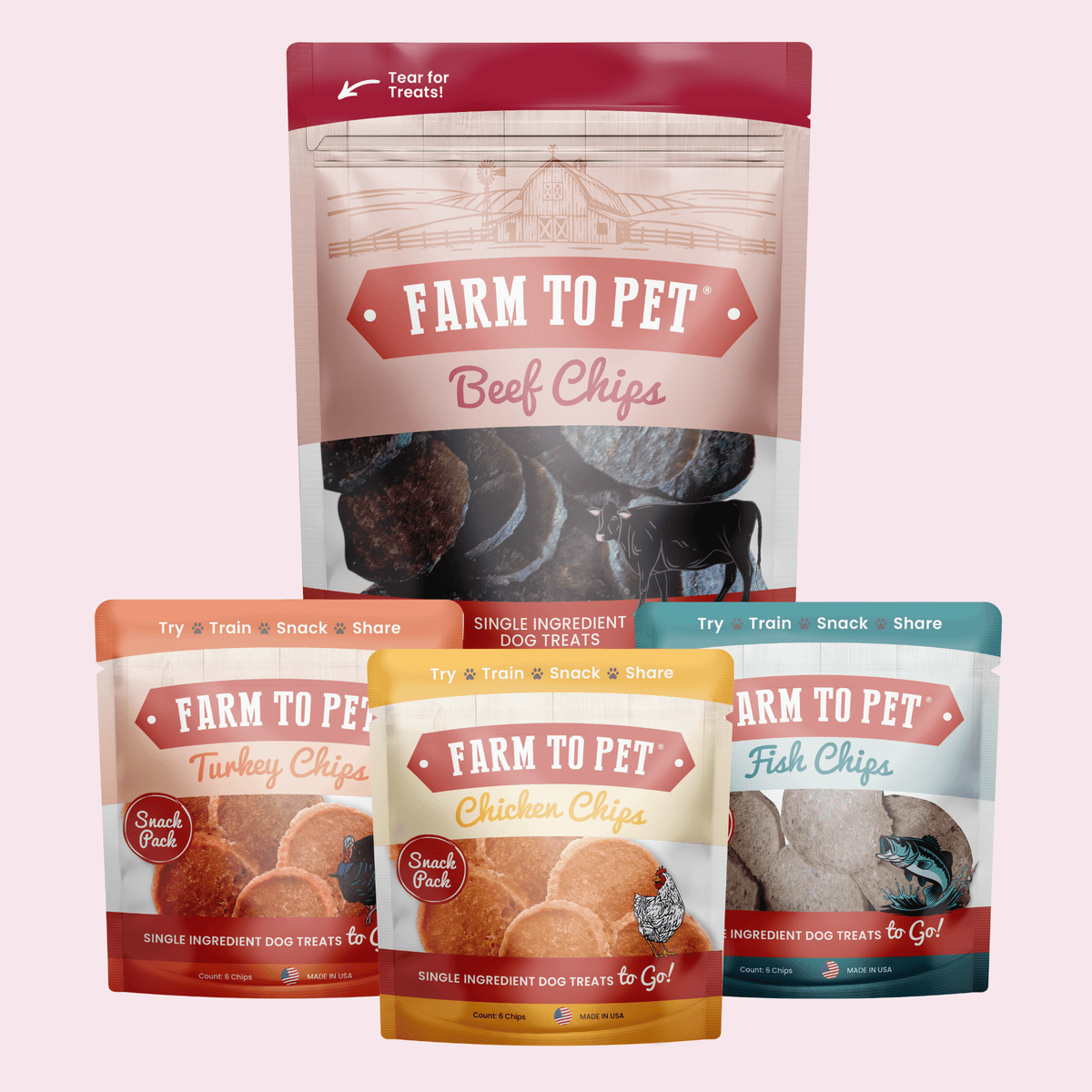 Puppy Training Treat Sampler — Single-Ingredient Protein Treats