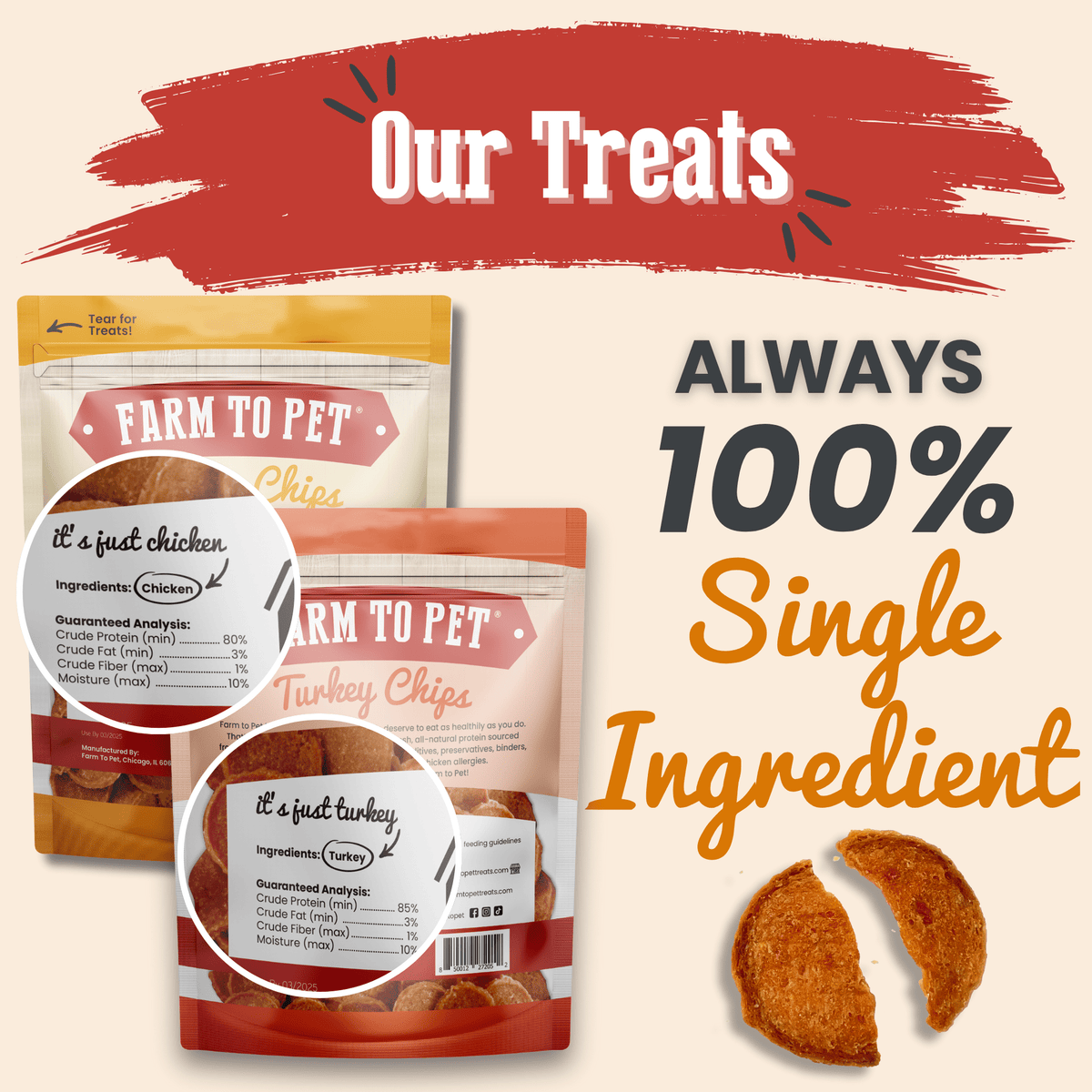 The Good Dog Treat Duo by Farm to Pet