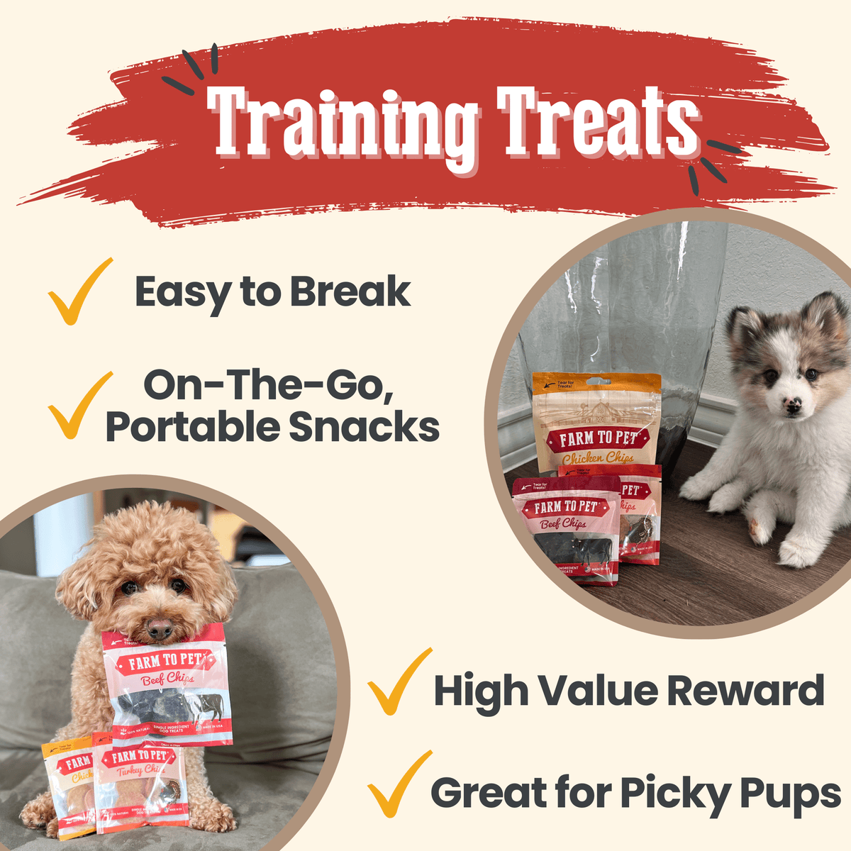 Puppy Training Treat Sampler — Single-Ingredient Protein Treats