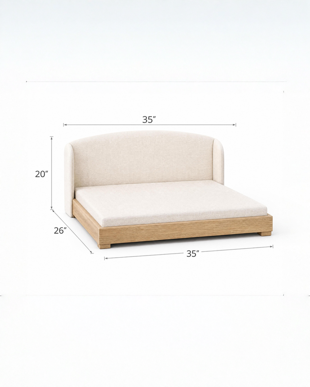 The Haven Handcrafted Orthopedic Bed by Mafé