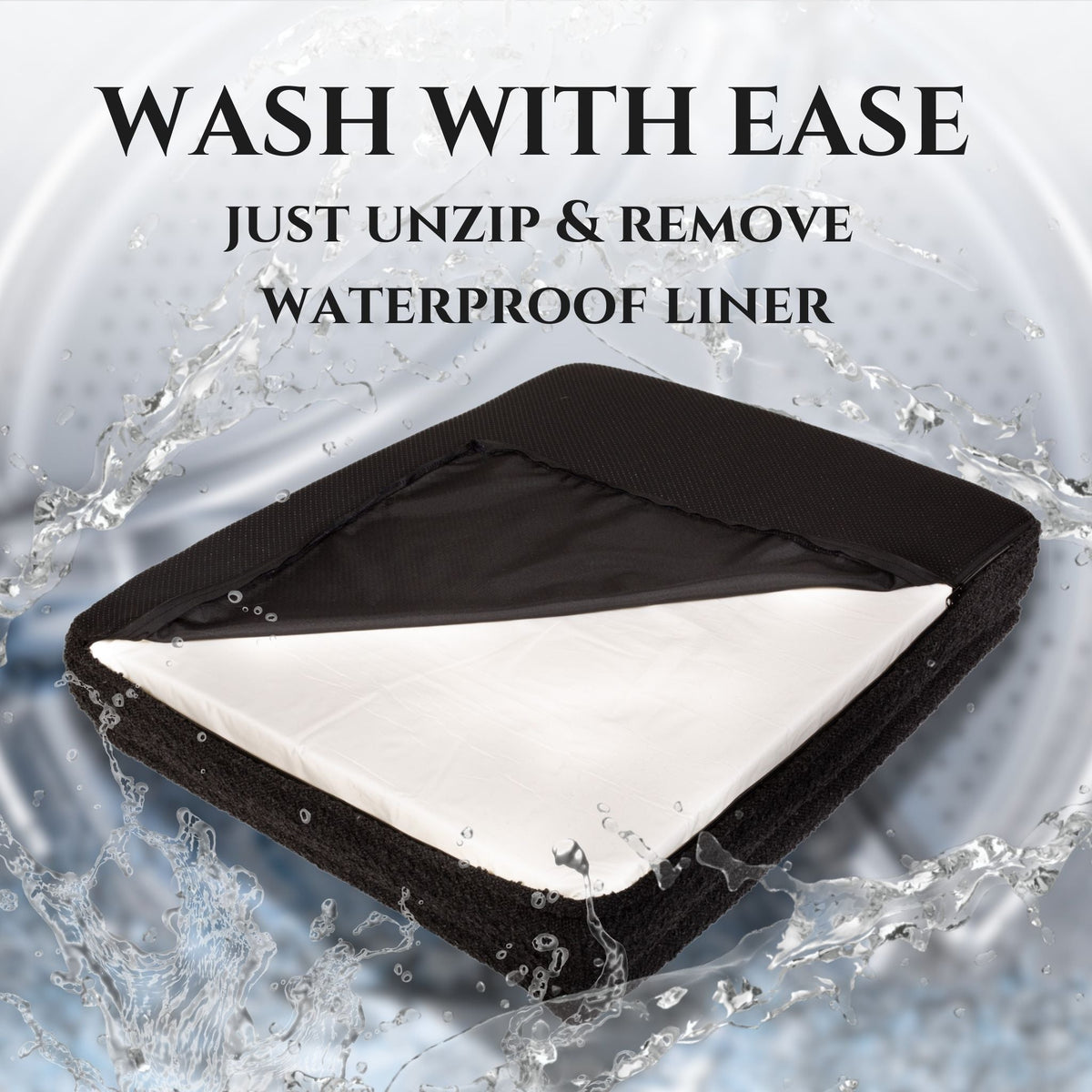 The Wasatch Orthopedic Bouclé Dog Bed