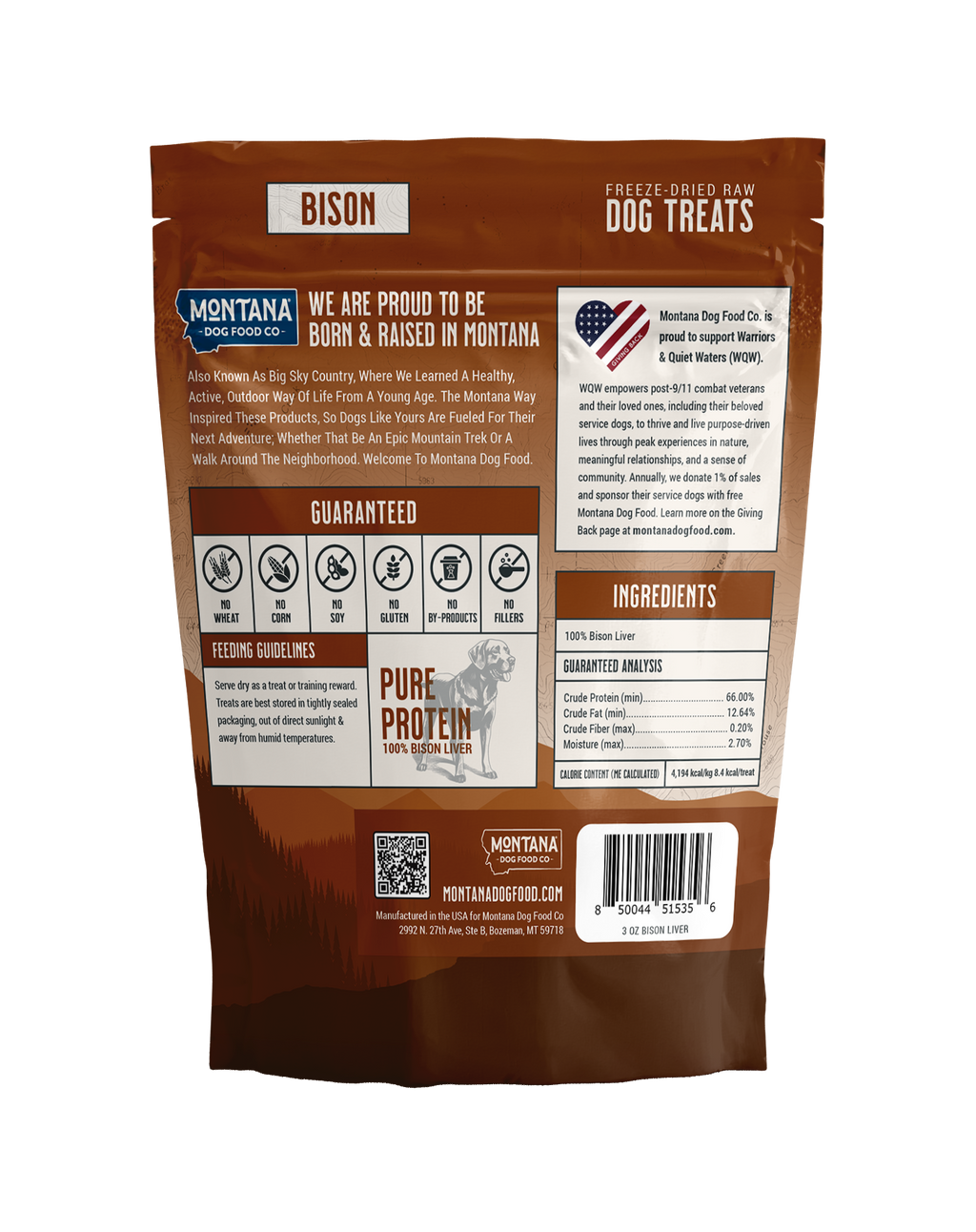 Montana Bison Liver Trail Treats
