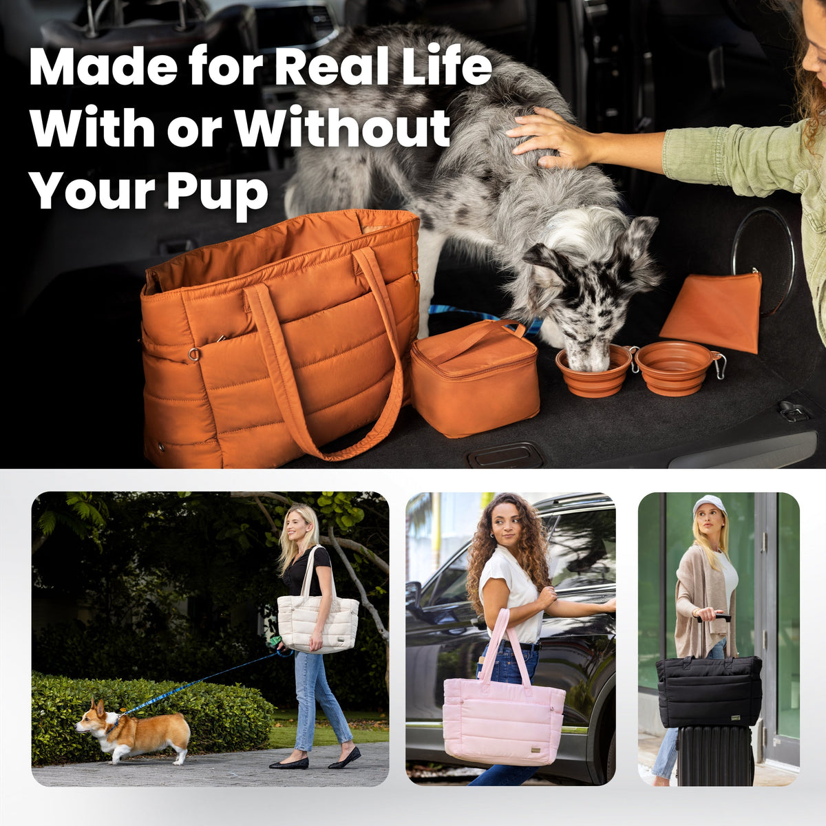 The Willowmere Weekender Dog Travel Bag by Rubyloo