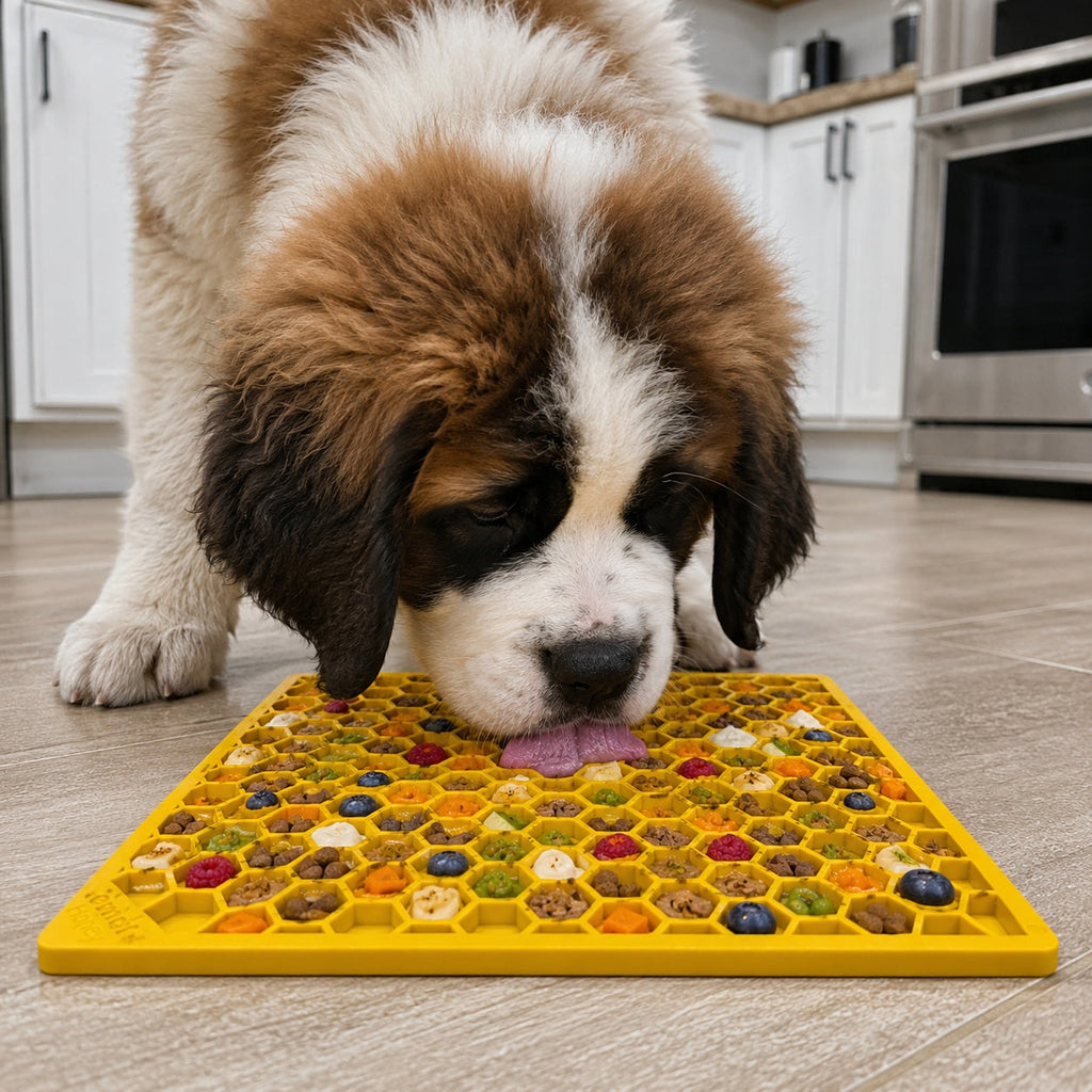 The Honeycomb Enrichment Lick Mat by SodaPup