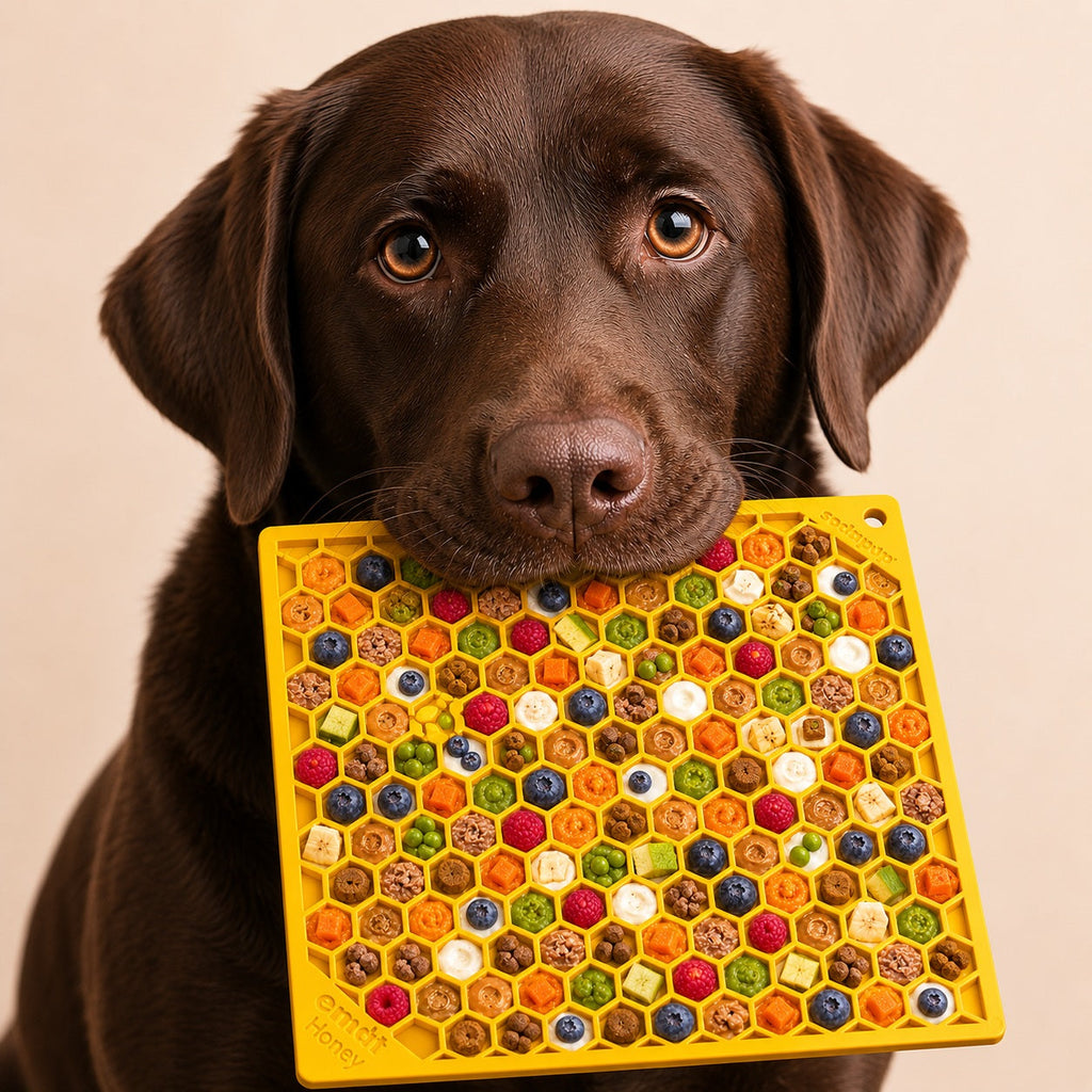 The Honeycomb Enrichment Lick Mat by SodaPup