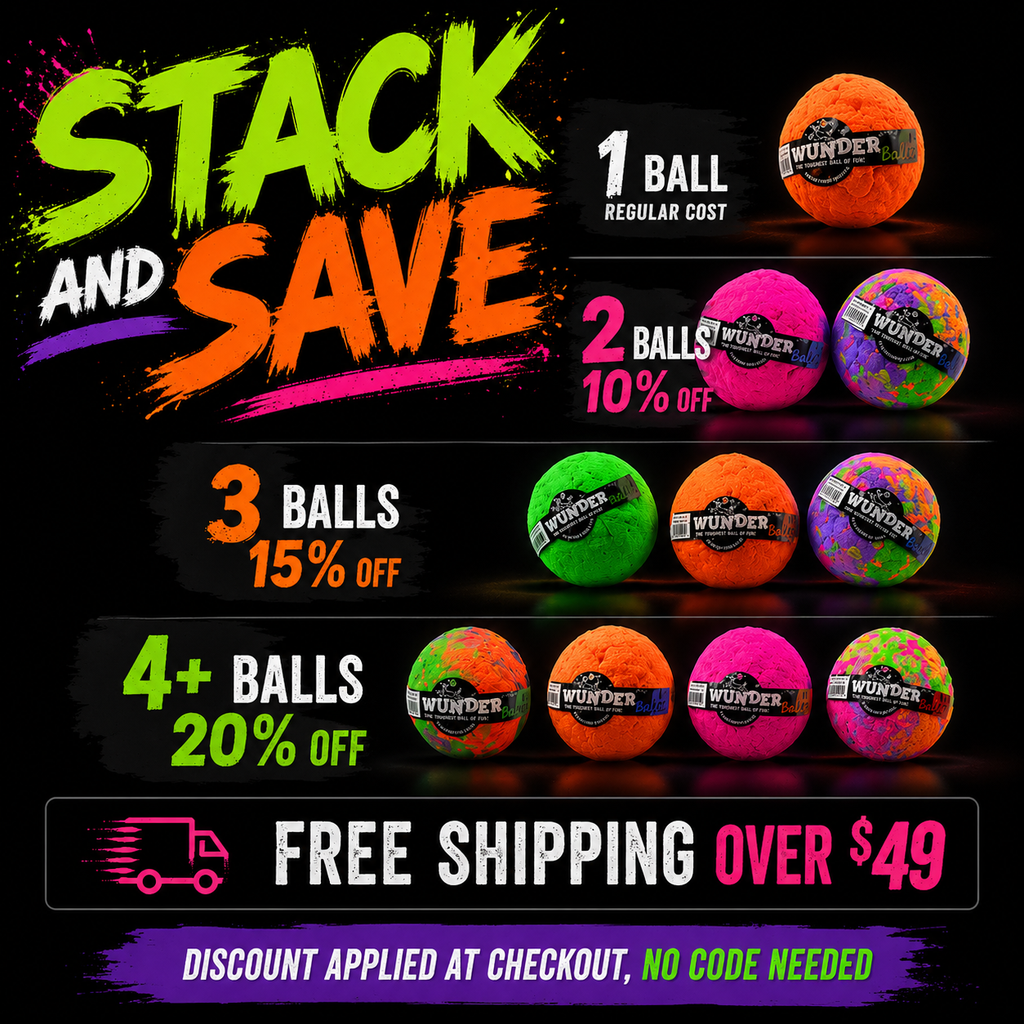 The WUNDERball Natural Rubber Fetch Ball