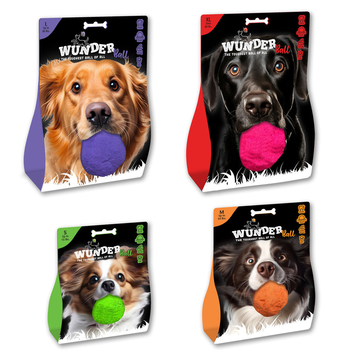 The WUNDERball Natural Rubber Fetch Ball