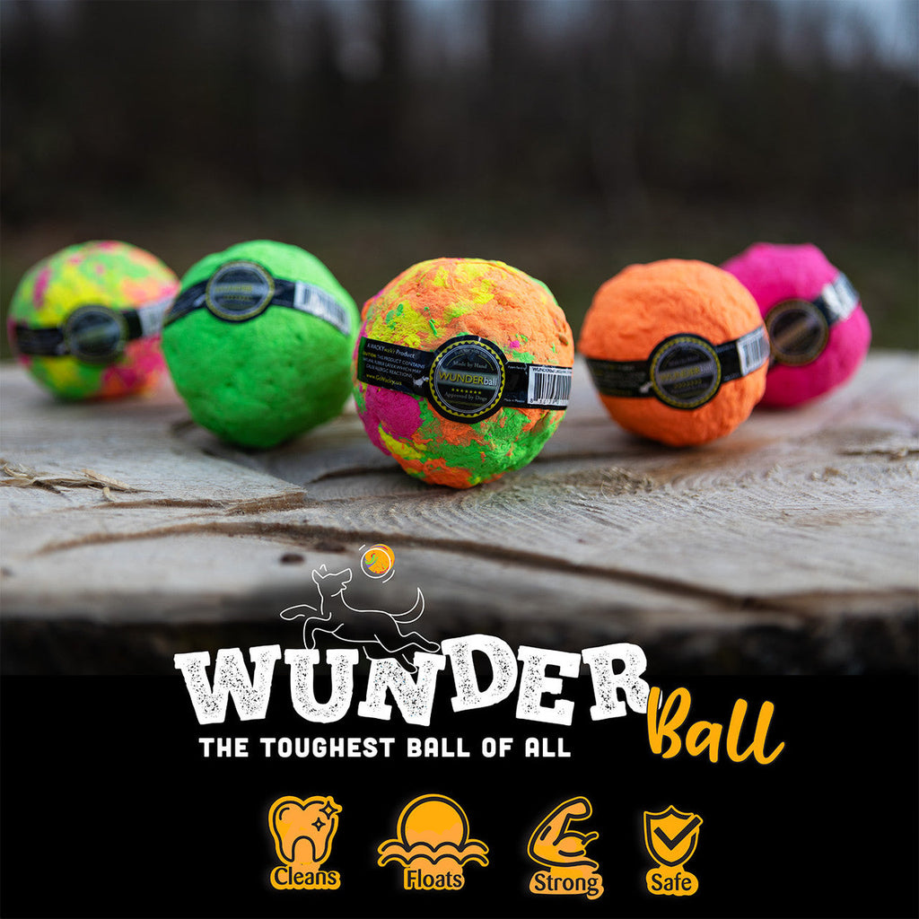 The WUNDERball Natural Rubber Fetch Ball