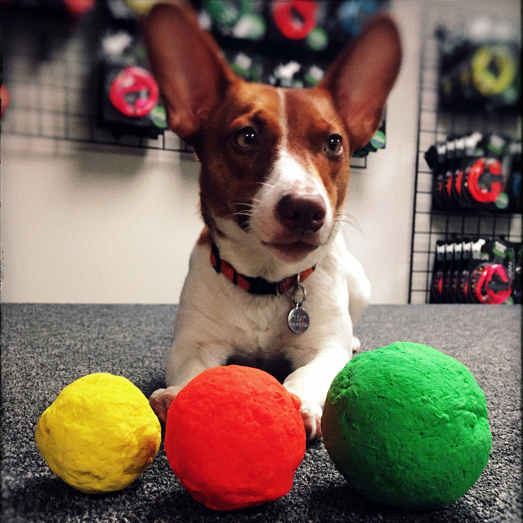 The WUNDERball Natural Rubber Fetch Ball