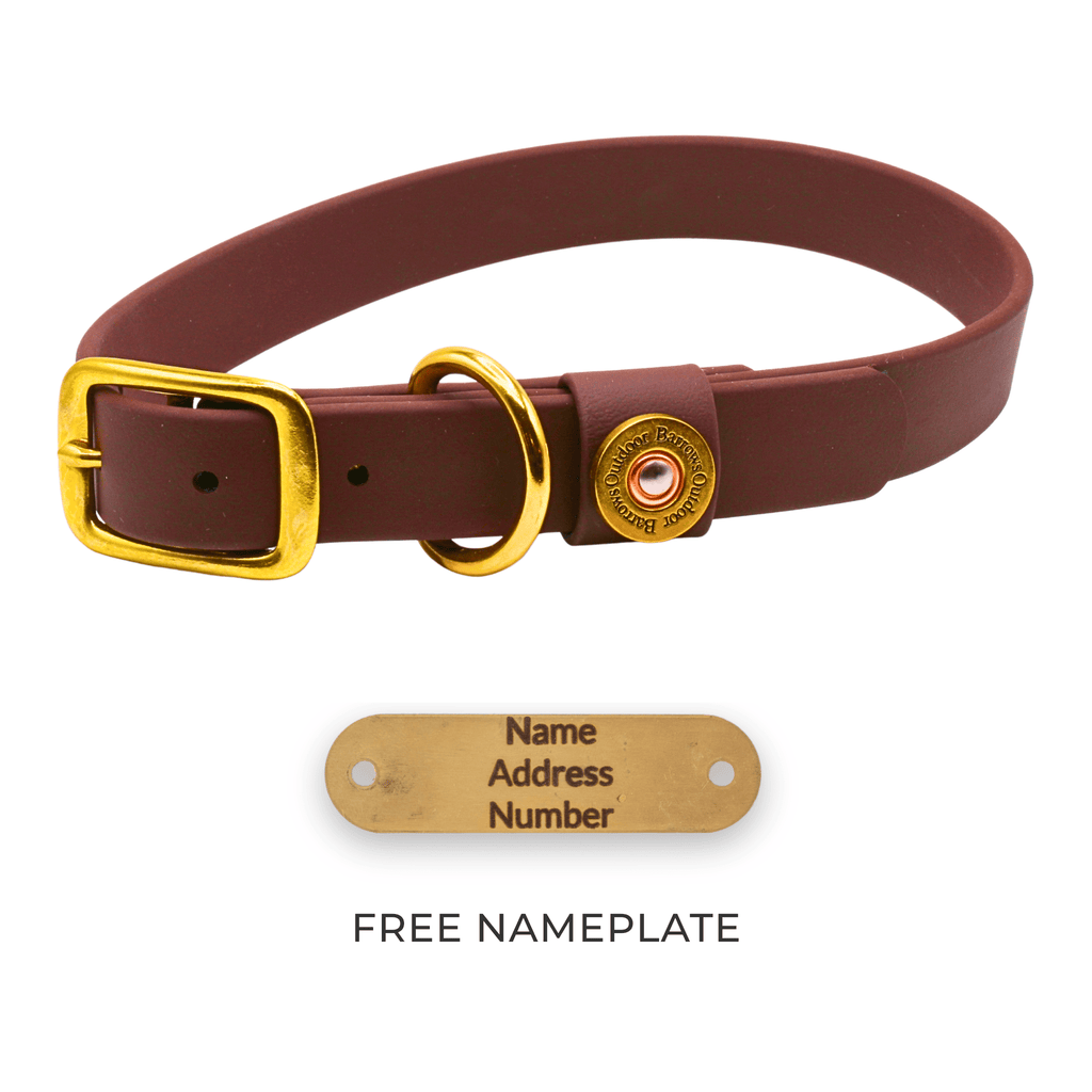 Barrows Field Collar — Brown