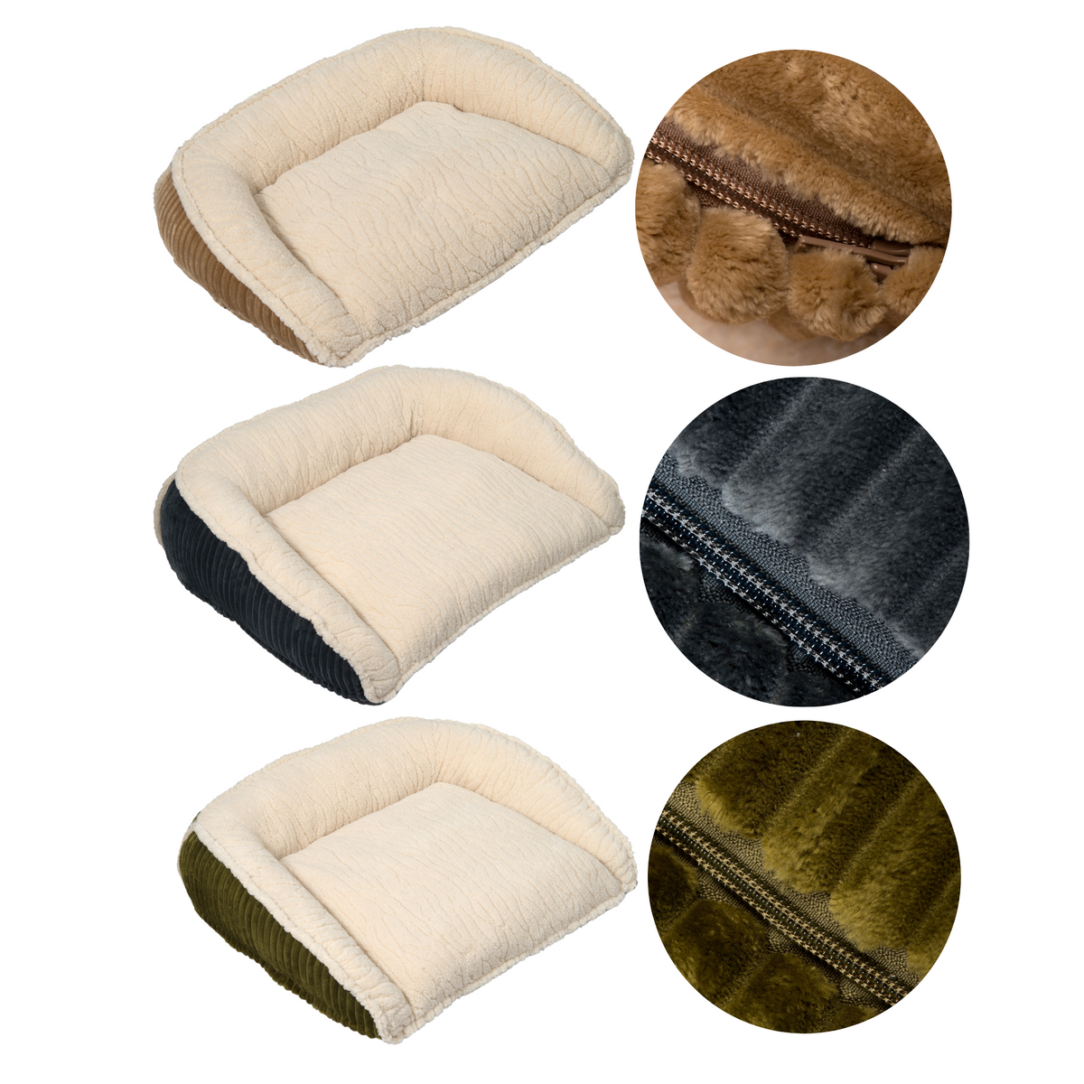The Scout Corduroy Bolster Bed by HuggleHounds