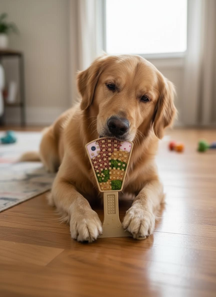 The Waffle Tower Chew & Enrichment Toy by SodaPup